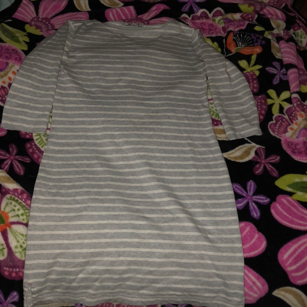 Vineyard Vines 3/4 Sleeve Striped Dress